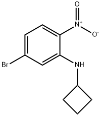 5-bromo-N-cyclobutyl-2-nitroaniline 结构式