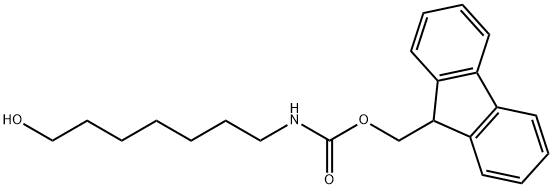 7-[(9-Fluorenylmethoxycarbonyl)amino]-1-heptanol Struktur