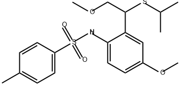 Benzenesulfonamide, N-[4-methoxy-2-[2-methoxy-1-[(1-methylethyl)thio]ethyl]phenyl]-4-methyl-