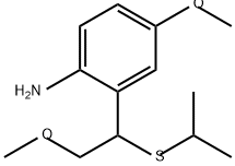 Benzenamine, 4-methoxy-2-[2-methoxy-1-[(1-methylethyl)thio]ethyl]-