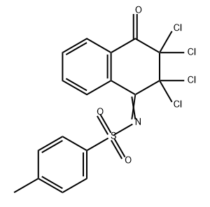 Benzenesulfonamide, 4-methyl-N-(2,2,3,3-tetrachloro-3,4-dihydro-4-oxo-1(2H)-naphthalenylidene)-