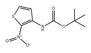 Carbamic acid, (2-nitro-3-thienyl)-, 1,1-dimethylethyl ester (9CI) Structure
