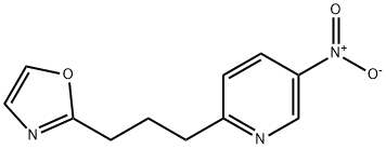 Pyridine, 5-nitro-2-[3-(2-oxazolyl)propyl]- Structure