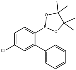 1,3,2-Dioxaborolane, 2-(5-chloro[1,1'-biphenyl]-2-yl)-4,4,5,5-tetramethyl- Structure