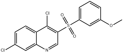 4,7-Dichloro-3-[(3-methoxyphenyl)sulfonyl]quinoline,1400541-28-7,结构式