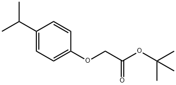 Acetic acid, 2-[4-(1-methylethyl)phenoxy]-, 1,1-dimethylethyl ester Structure