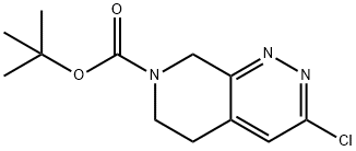 Pyrido[3,4-c]pyridazine-7(6H)-carboxylic acid, 3-chloro-5,8-dihydro-, 1,1-dimethylethyl ester Structure