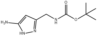 tert-butyl N-[(3-amino-1H-pyrazol-5-yl)methyl]carbamate Structure