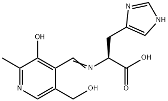 L-Histidine, N-[[3-hydroxy-5-(hydroxymethyl)-2-methyl-4-pyridinyl]methylene]-