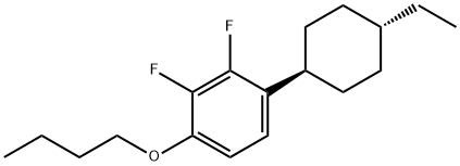 Benzene, 1-butoxy-4-(trans-4-ethylcyclohexyl)-2,3-difluoro- 结构式