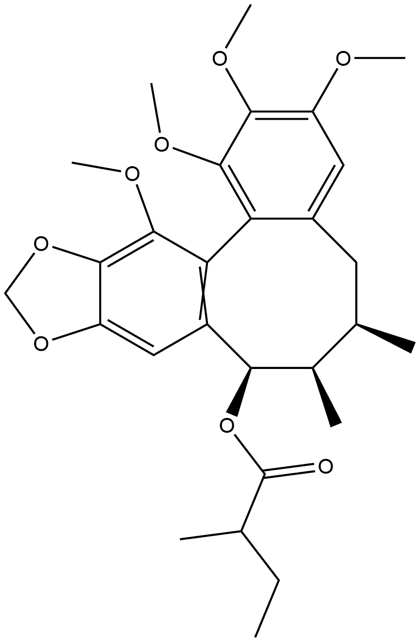 异型南五味子甲素, 140369-75-1, 结构式