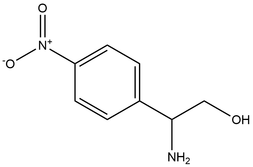 Benzeneethanol, β-amino-4-nitro- Structure