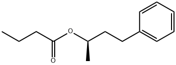 Butanoic acid, (1R)-1-methyl-3-phenylpropyl ester Struktur