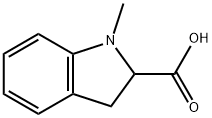 1H-Indole-2-carboxylicacid,2,3-dihydro-1-methyl-(9CI) 结构式