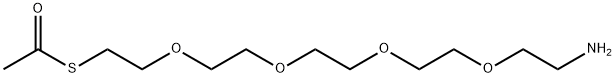 S-acetyl-PEG4-amine Struktur