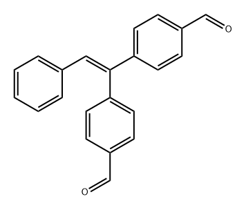 Benzaldehyde, 4,4'-(2-phenylethenylidene)bis- Structure