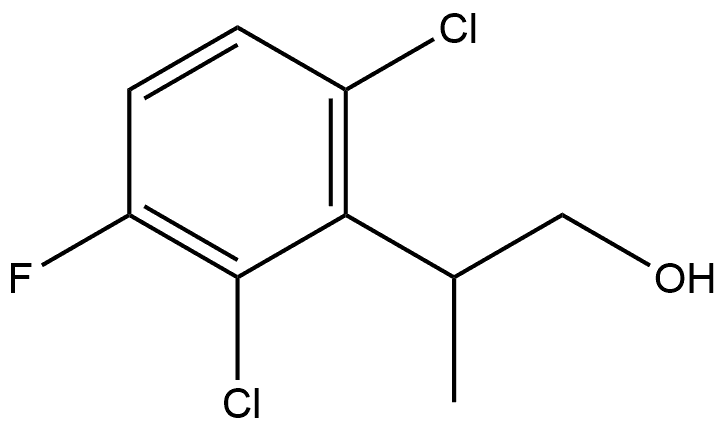 2-(2,6-dichloro-3-fluoro-phenyl)propan-1-ol 结构式