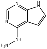 7H-Pyrrolo[2,3-d]pyrimidine, 4-hydrazinyl- Structure