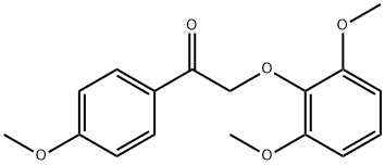 Ethanone, 2-(2,6-dimethoxyphenoxy)-1-(4-methoxyphenyl)- Structure