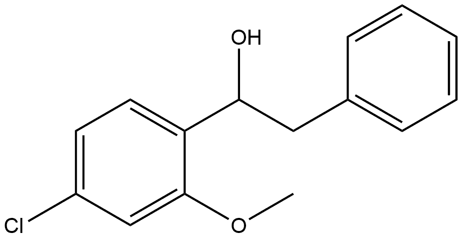 α-(4-Chloro-2-methoxyphenyl)benzeneethanol Structure