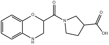 3-Pyrrolidinecarboxylic acid, 1-[(3,4-dihydro-2H-1,4-benzoxazin-2-yl)carbonyl]-|