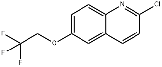 2-氯-6-(2,2,2-三氟乙氧基)喹啉, 1407066-10-7, 结构式