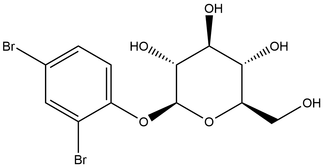 2,4-dibromophenyl-β-D-Glucopyranoside,1408251-82-0,结构式