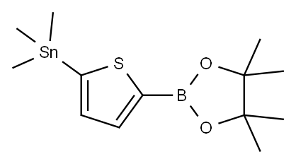 1,3,2-Dioxaborolane, 4,4,5,5-tetramethyl-2-[5-(trimethylstannyl)-2-thienyl]-