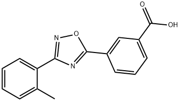 Benzoic acid, 3-[3-(2-methylphenyl)-1,2,4-oxadiazol-5-yl]- Structure