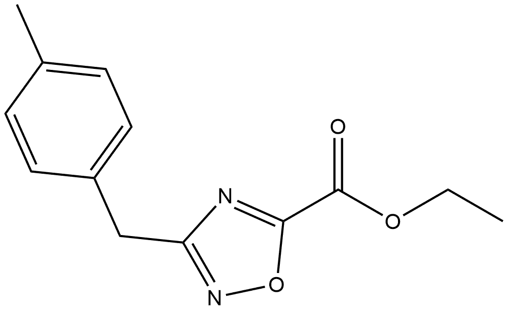 Ethyl 3-(4-Methylbenzyl)-1,2,4-oxadiazole-5-carboxylate Structure