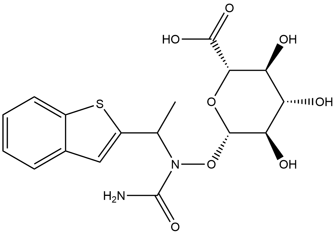 Zileuton β-D-Glucuronide Struktur