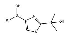 Boronic acid, B-[2-(1-hydroxy-1-methylethyl)-4-thiazolyl]- Struktur