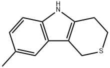 Thiopyrano[4,3-b]indole, 1,3,4,5-tetrahydro-8-methyl- Structure