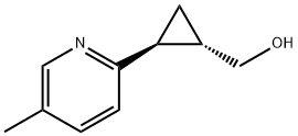 (1S,2S)-2-(5-甲基-2-吡啶基)环丙基]甲醇, 1415132-11-4, 结构式