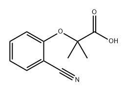 2-(2-cyanophenoxy)-2-methylpropanoic acid,14152-02-4,结构式