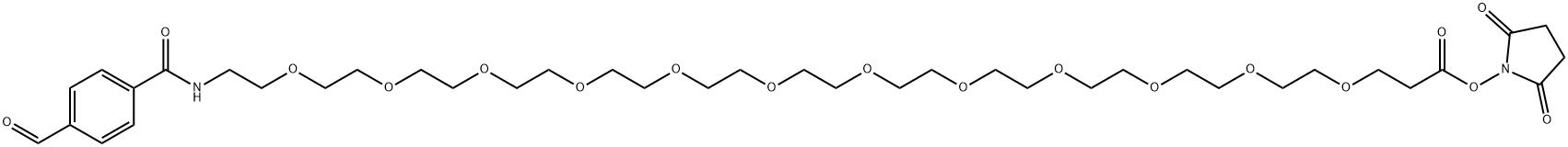 CHO-Ph-PEG12-NHS ester Struktur