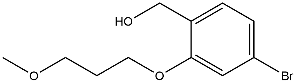 4-Bromo-2-(3-methoxypropoxy)benzenemethanol,1415418-60-8,结构式