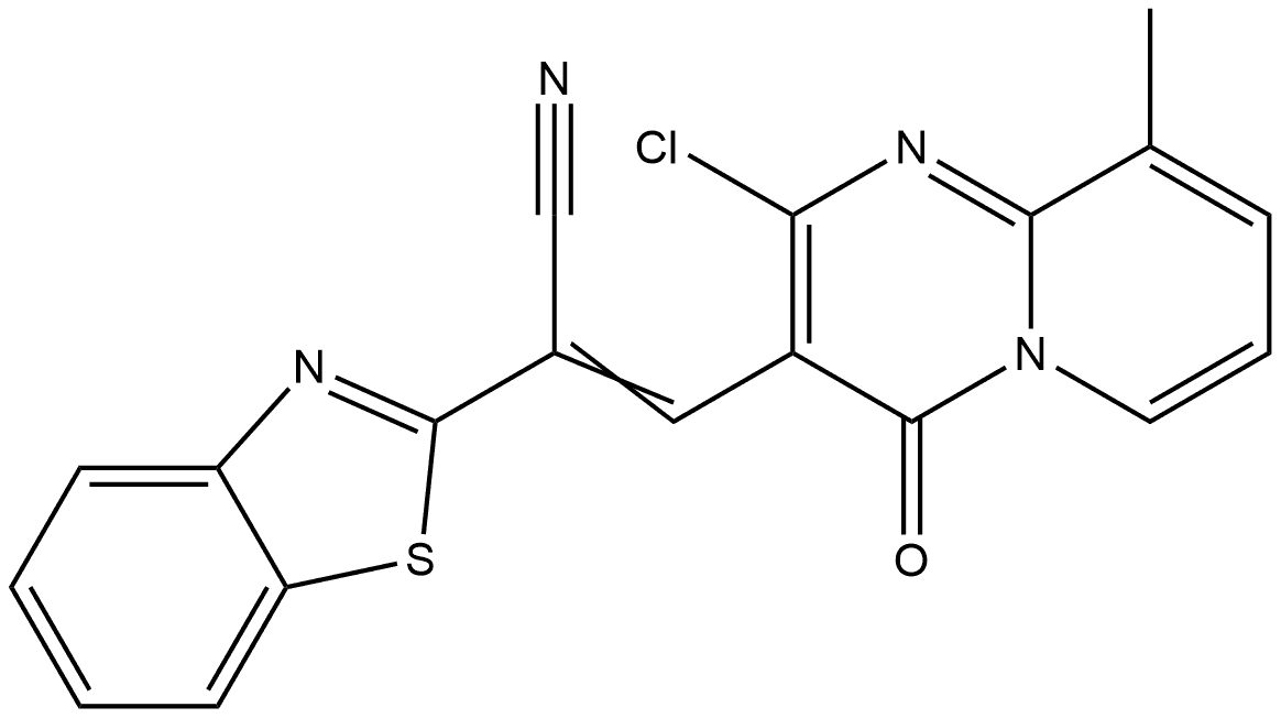 1415565-90-0 2-Benzothiazoleacetonitrile, α-[(2-chloro-9-methyl-4-oxo-4H-pyrido[1,2-a]pyrimidin-3-yl)methylene]-