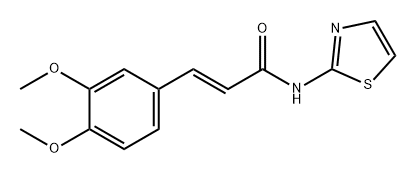 2-Propenamide, 3-(3,4-dimethoxyphenyl)-N-2-thiazolyl-, (2E)-|化合物WAY-272077