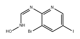 Methanimidamide, N'-(3-bromo-5-iodo-2-pyridinyl)-N-hydroxy-, (1Z)-
