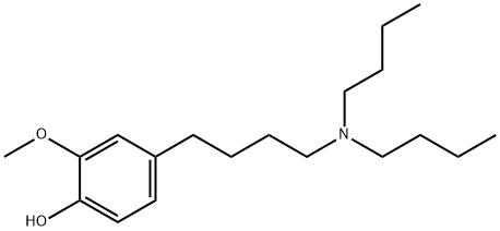 Phenol, 4-[4-(dibutylamino)butyl]-2-methoxy- Struktur