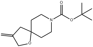 1-Oxa-8-azaspiro[4.5]decane-8-carboxylic acid, 3-methylene-, 1,1-dimethylethyl ester Structure