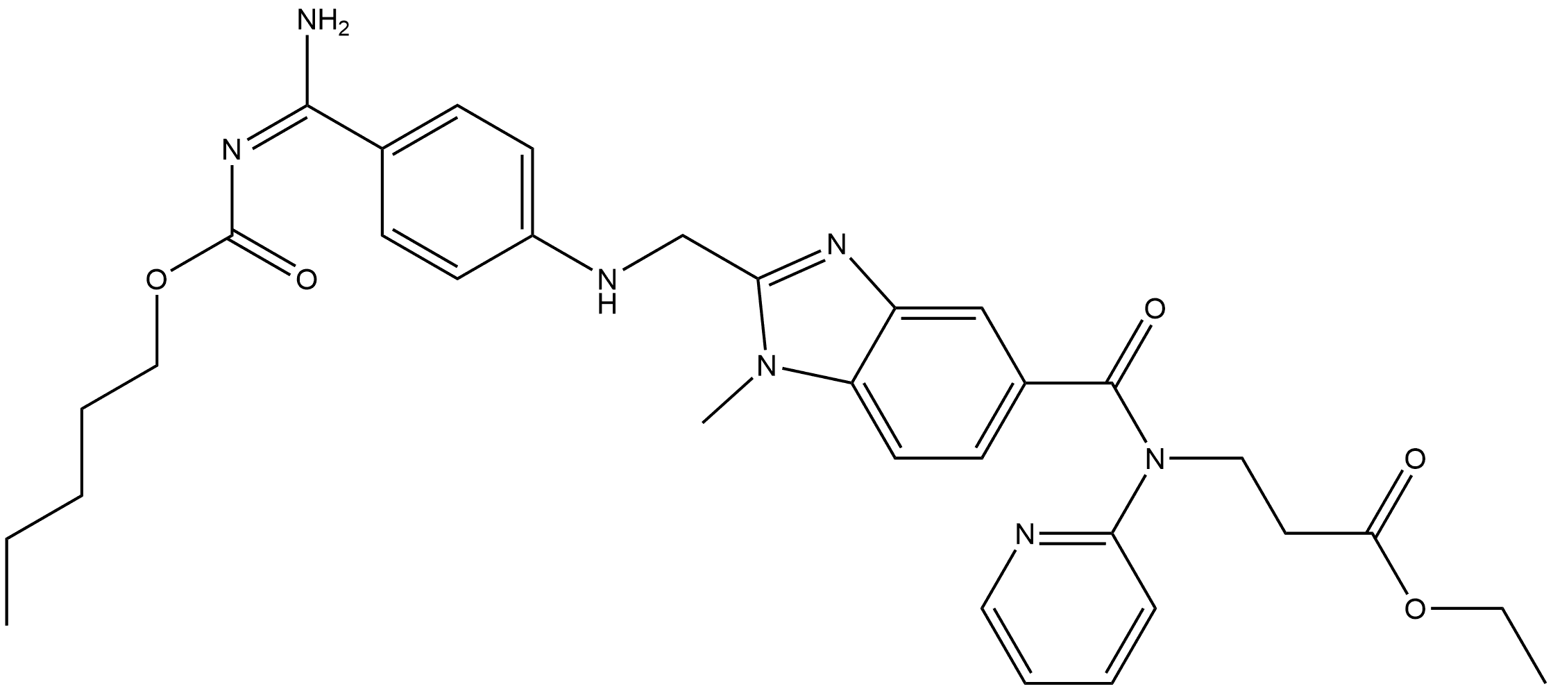 Dabigatran etexilate Impurity S Structure