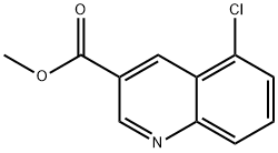 3-Quinolinecarboxylic acid, 5-chloro-, methyl ester Struktur