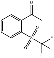 1-(2-trifluoromethanesulfonylphenyl)ethan-1-one Struktur