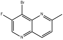 1,5-Naphthyridine, 8-bromo-7-fluoro-2-methyl- Struktur