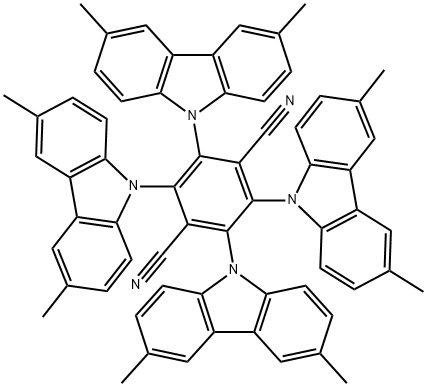1416881-54-3 2,3,5,6-四(3,6-二甲基-9H-咔唑-9-基)-1,4-苯二腈