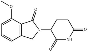 3-(7-methoxy-1-oxoisoindolin-2-yl)piperidine-2,6-dione Struktur