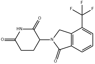 3-(1-oxo-4-(trifluoromethyl)isoindolin-2-yl)piperidine-2,6-dione Struktur