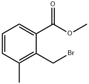 Benzoic acid, 2-(bromomethyl)-3-methyl-, methyl ester Struktur